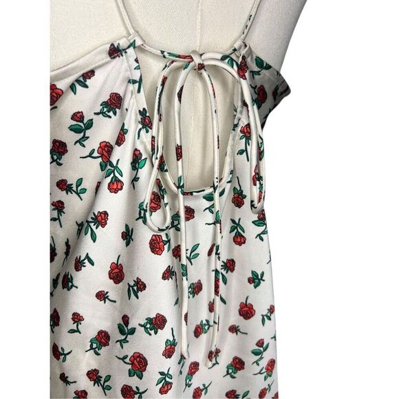 A New Day Women’s Medium Rose Camisole Tank Top Satin V-Neck NEW - Picture 5 of 8